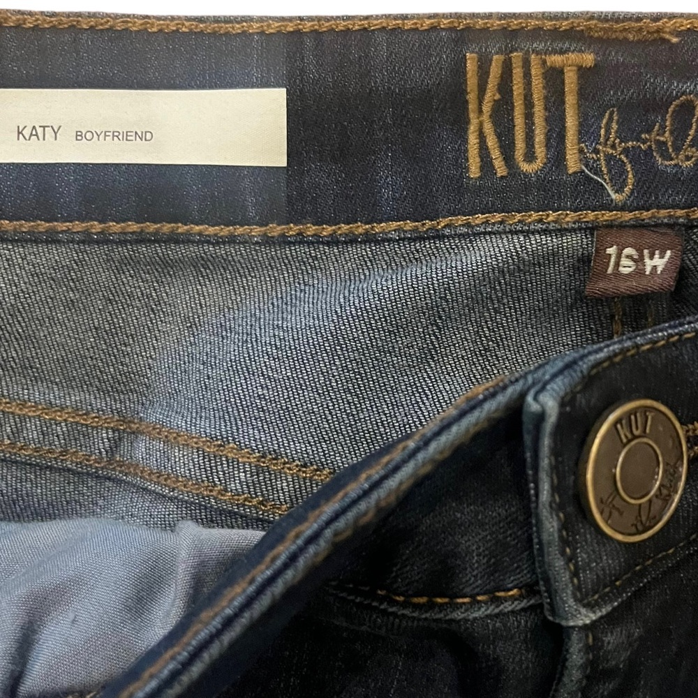 KUT FROM THE KLOTH Katy Boyfriend Dark Wash Jeans - Picture 8 of 13